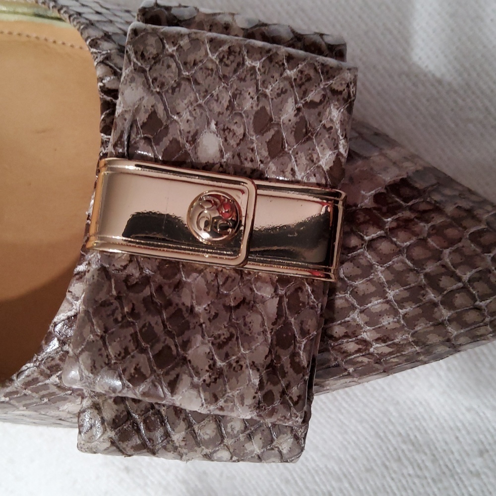 Coach Mandy Python-Embossed Leather Size 7 - Picture 15 of 15